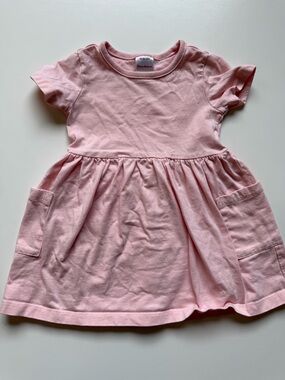 Hanna Andersson Light Pink Cotton Pocket Play Dress
